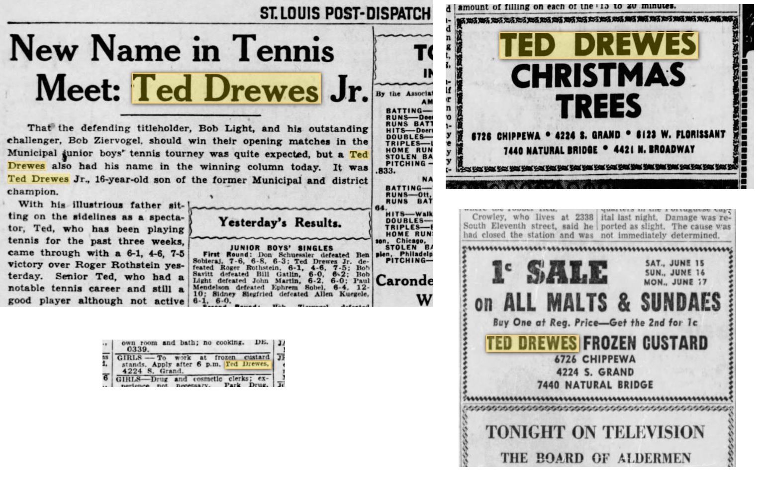Ted Drewes 1944